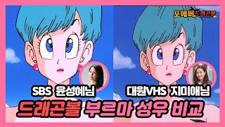드래곤볼 성우 비교 부르마 윤성혜님 지미애님
