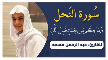 وما بكم من نعمة فمن الله | من سورة النحل | تلاوة تريح القلوب | عبدالرحمن مسعد