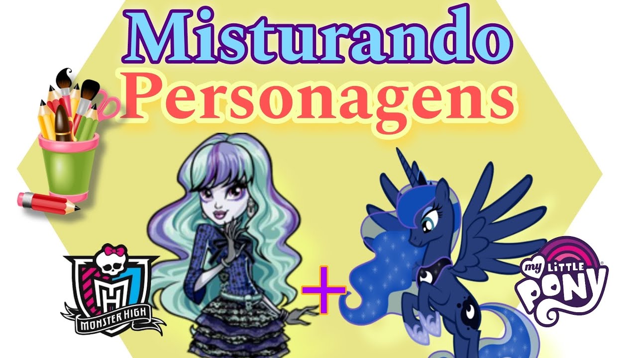 Misturando Personagens C. A. Cupid + Princesa Cadance My little pony & Ever  after High #mlp 