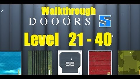 DOORS 5 - room escape game - Level 21 - 40 - Walkthrough - 58 WORKS