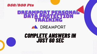 تدريب حماية البيانات الشخصية في Dreamport | إجابات Dream Port | العمل من المنزل | screenshot 5