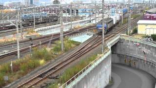 951レ【ホキ2000-1甲種回送】EF200-10号機 静岡貨物駅発車