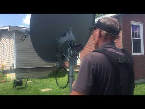 Pointing a Hughes Net Satellite Dish