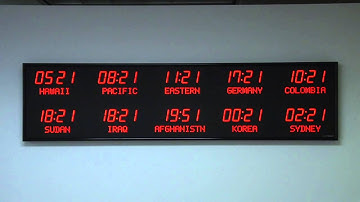 BRG Precision Products 6612I - 10 Zone, Programmable Time Zone Clock