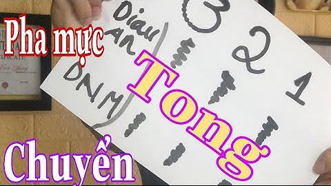 PHA MỰC CHUYỂN TONG Instructions for mixing inks