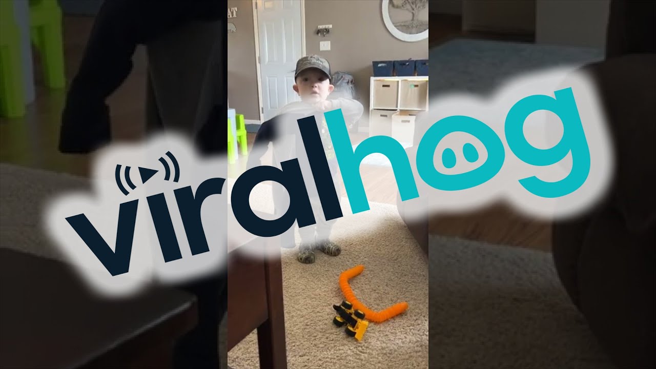 Kiddo Has a Hilarious Reaction to Mom Not Letting Him Outside || ViralHog