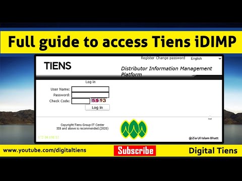 How to access Tiens idimp - Digital Tiens