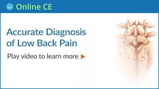 Details Accurate Diagnosis of Low Back Pain  - Chiropractic Online Continuing Education News