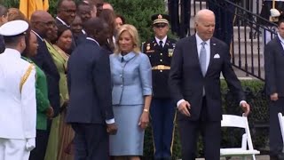 WATCH IT AND WEEP:  BIDEN DECLININ&#39; UPDATE:  stiff gait, clearly disoriented, each day worse