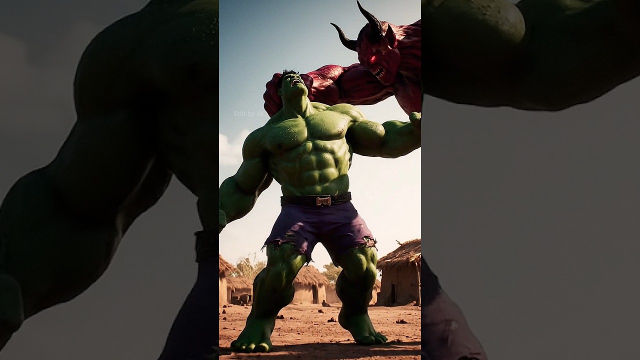 "Hulk Vs Demon: Epic Battle to Save the Village | Hindi Short Story"