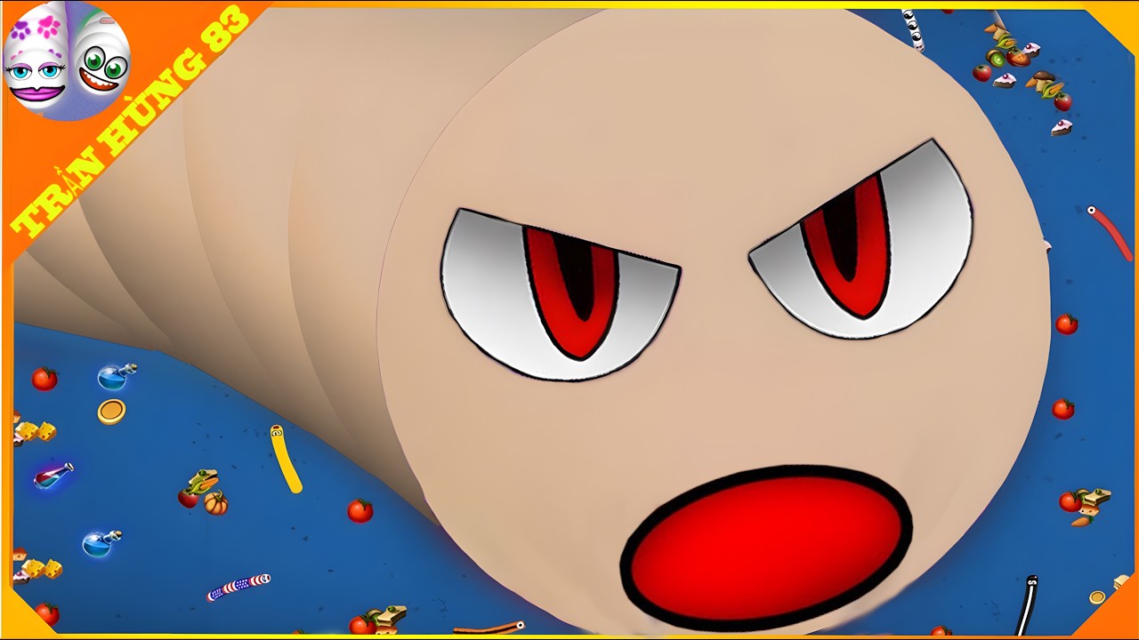 🐍WORMSZONE.IO | GIANT SLITHER SNAKE TOP 01 / Epic Worms Zone Best Gameplay! | Trần Hùng 83