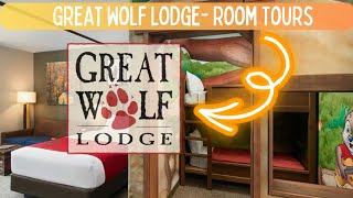 Room options at the Great Wolf Lodge || Room Tour #greatwolflodge