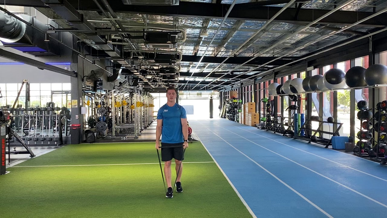 Resistance Band Series: Vertical Push- Y Raise + Pull Apart - YouTube