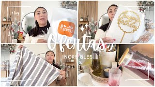 HAUL 🧡 PRIMERAS COMPRAS DEL AÑO/ PREPARANDO MI 🎁 CUMPLEAÑOS @temu