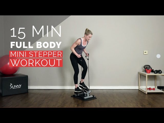 Psykologisk udvikling præmie 15 Minute Full Body Mini Stepper with Bands Workout - YouTube
