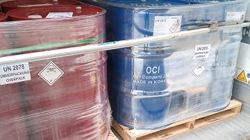 Pu Foam Making Chemicals (TDI) 20 Ton Unloading in European countries Poland