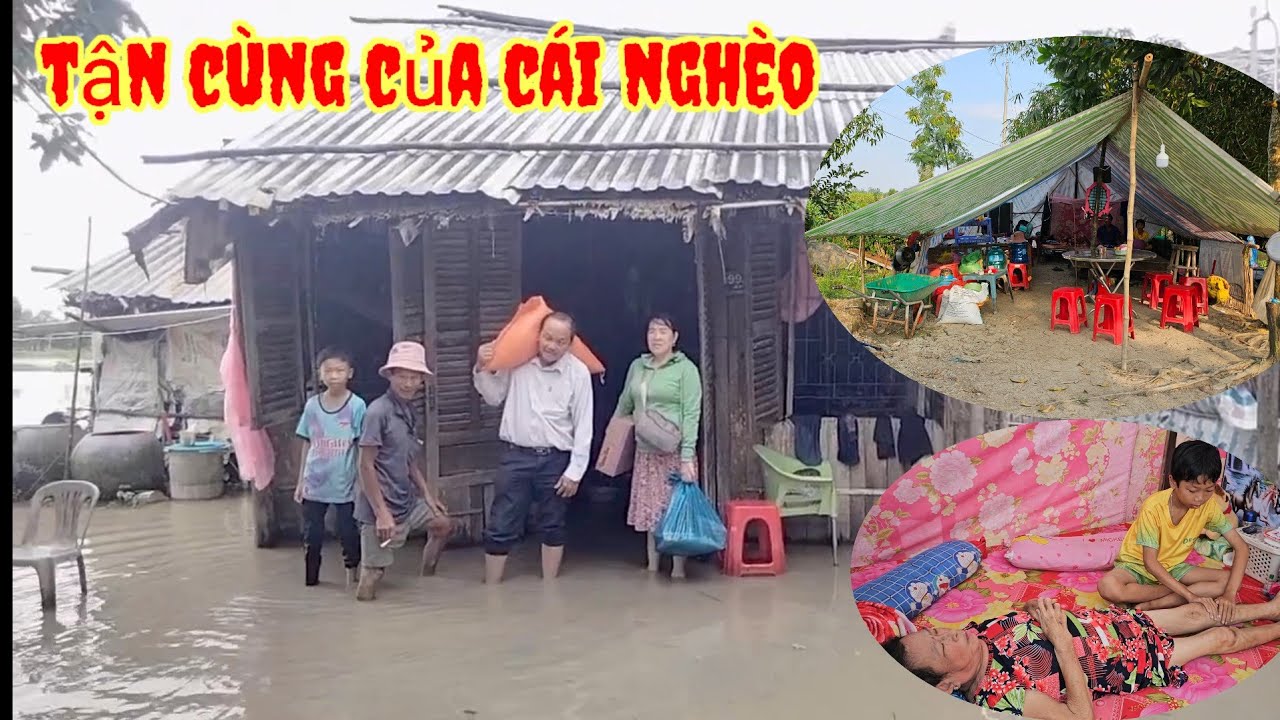 Xót xa cảnh ngôi nhà tan nát Vợ bệnh nằm 1 chổ phải ớ trong túp lều tạm bợ