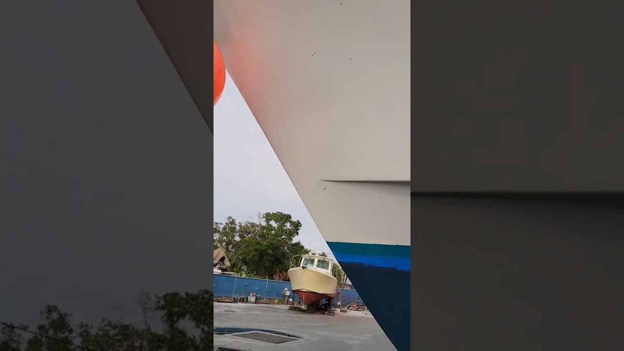 A little boatyard work on the Reel Deal  