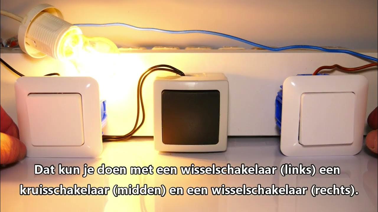 Vanaf 3 locaties een lamp bedienen , met een hotelschakeling, kruisschakeling, of