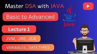 Java Lecture 1: First Program, Variables, Data Types, JVM, JRE, JDK Explained