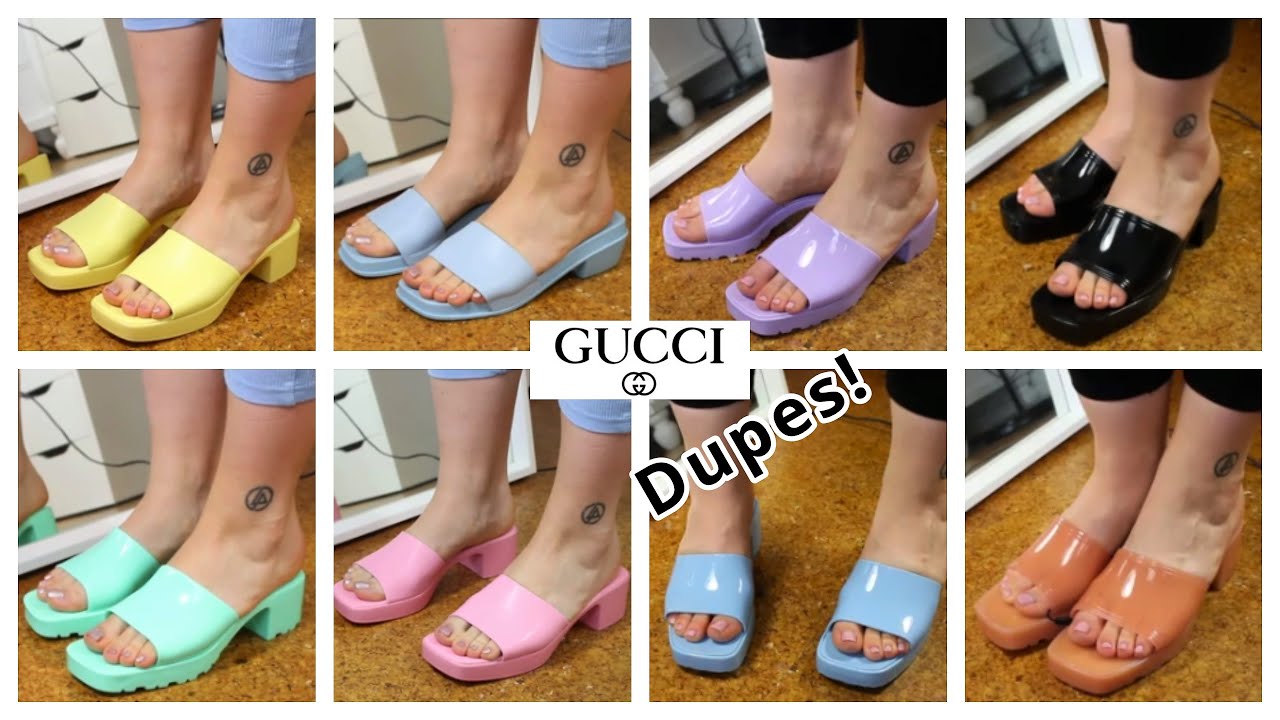 Best & Worst Gucci Rubber Slide Sandal Dupes! Public Desire, ASOS, Shein,  Bershka, Ego & Boohoo - YouTube