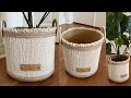 Diy Basket/ Diy Rope Basket/ Storage Basket Diy/ Diy Plant Pot/ سبت يدوي