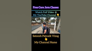 FREE Core Java & SQL Basics Online Training |Check Description👇 |Sateesh Patnaik (QA Trainer) #short