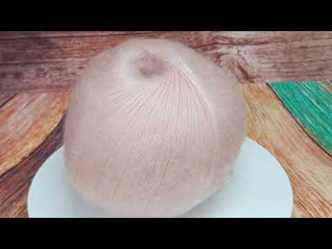 Video: Příze Angora Merino, 4420, světle růžová