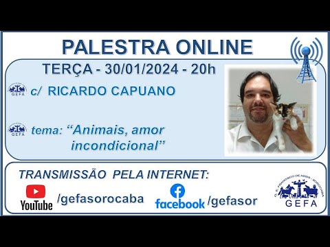 Assista: Palestra online - c/ RICARDO CAPUANO (30/01/2024)