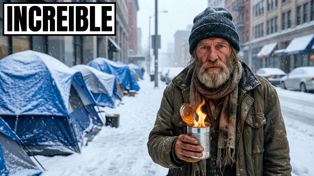 Cómo las Personas SIN HOGAR Sobreviven a las Tormentas de Nieve en Tiendas de Campaña