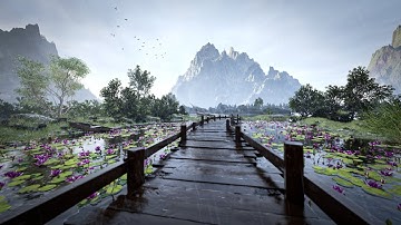 Rainy Mountain Escape | UE5 Cinematic Environment [4K]