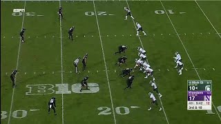 Brian Lewerke to Cody White's 45-Yard Pass vs. Northwestern