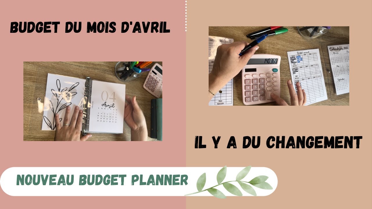 [Budget du mois d'avril] - Présentation de mon budget planner - Système des enveloppes
