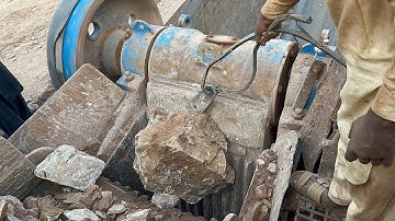 "Stone Crusher Machine: A Giant at Work"The Power of Stone: Machine Working in Action"#stonecrusher