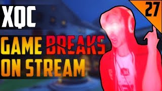 GAME BREAKS ON STREAM - xQc STREAM HIGHLIGHTS #27 | xQcOW