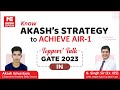 GATE 2023 Topper | IN |Akash Srivastava| AIR-1 |Toppers' Talk| MADE EASY Student | With B. Singh Sir