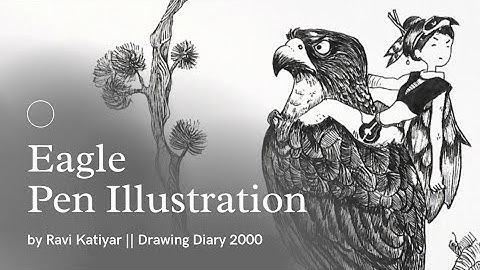 How To Draw An Eagle Step by Step Tutorial || Ravi Katiyar || Drawing  Diary 2000 ||