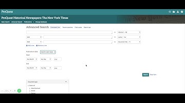 Advanced Search in ProQuest Historical Newspapers
