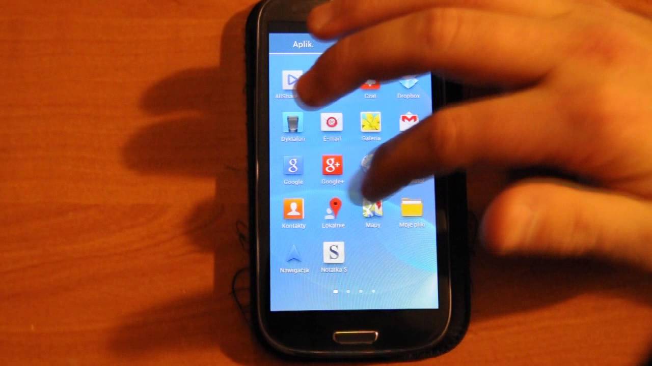 Samsung Galaxy S 3 Aplikacje na szybko /Apps Quick
