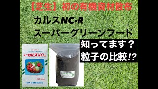 【芝生目土】土壌改良・微生物資材　カルスNC-Rとスーパーグリーンフードを使った目土入れ