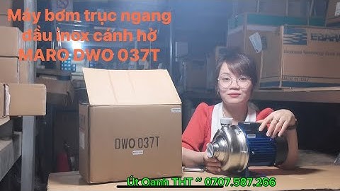 Máy bơm trục ngang cánh hở DWO 037T 1/2hp bơm được nước thải sạch lẫn ít tạp chất nhỏ - 0707587266
