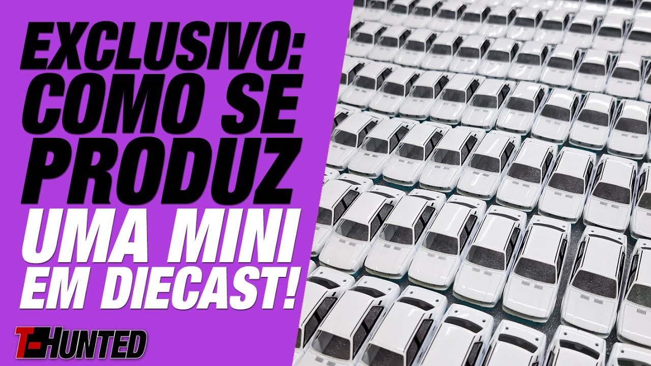 EXCLUSIVO: COMO SE PRODUZ UMA MINIATURA DIECAST! FOR THE FIRST TIME: HOW A DIECAST CAR IS PROUCED!