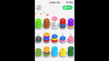 Hoop stack level 133 #youtubeshorts #gameshorts