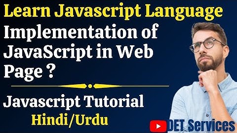 Learn Javascript Tutorial | Implementation of JavaScript in Web Page | Inline,External Javascript #5