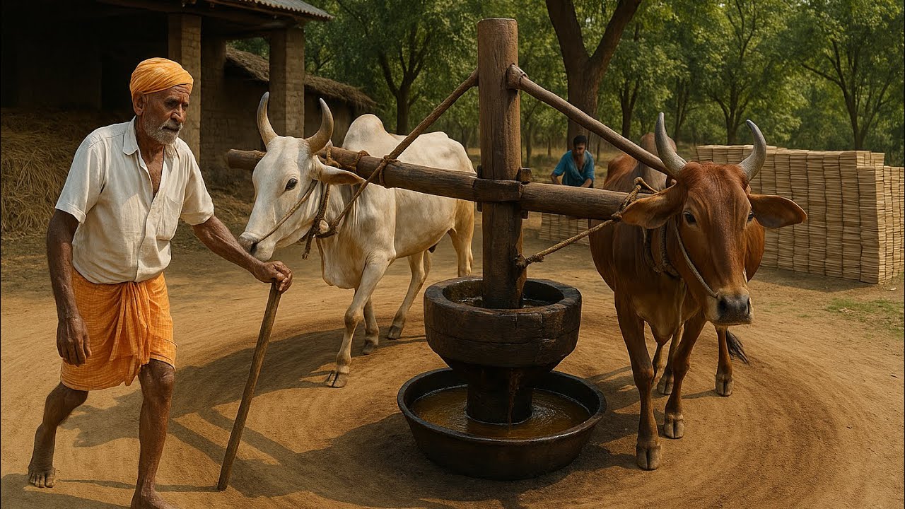 Unlock the secret of bull-powered sesame oil extraction | The ancient Indian way!