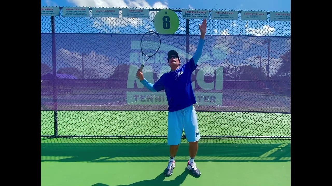 Try this! Your serve will improve instantly what most people can’t see or understand! - Rick Macci