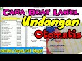 Cara Buat Label Undangan Otomatis | TJ 103 | Road To Walimatul Khitan