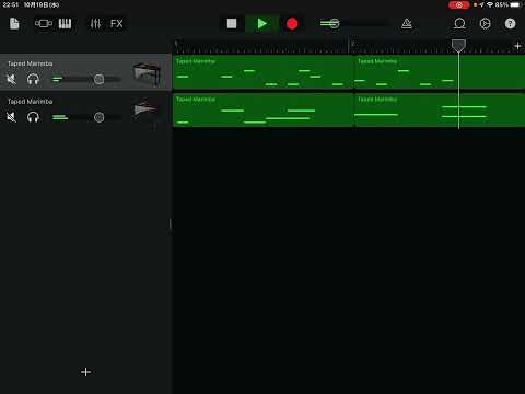 GarageBandでiPhone着信音のオープニングを再現してみた。