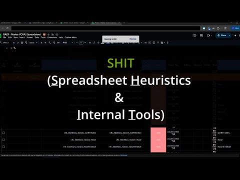 Spreadsheets & Custom Tools Deep Dive [HELP US]