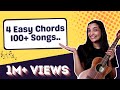 4 Basic Chords to Play more than 100 Songs | What is a chord? | Ukulele Tutorial | Sayali Tank